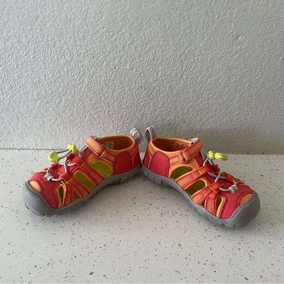 Keen Orange & Red Seacamp lI CNX Hybrid Water Sandals Unisex Toddlers Size 11 - Picture 7 of 15